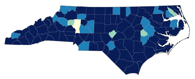 American Woodcock county map