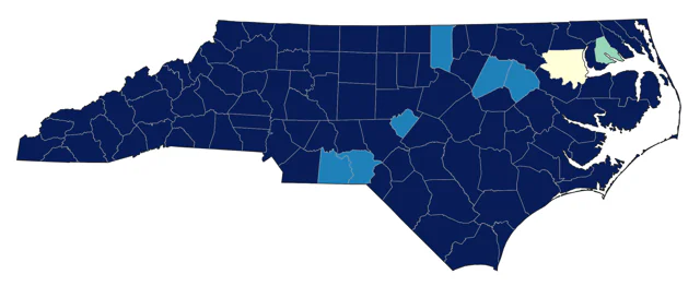 Baltimore Oriole county map