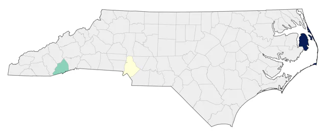 Band-tailed Pigeon county map