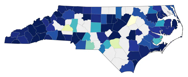 Black-billed Cuckoo county map