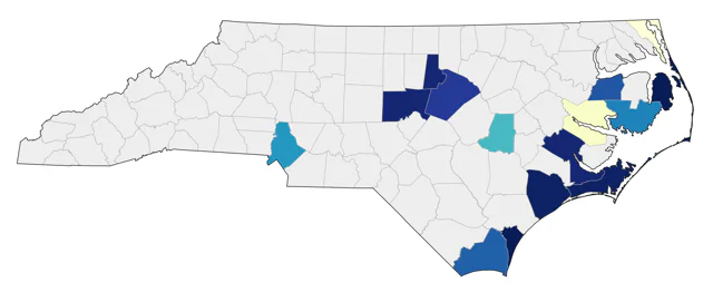 Black-headed Gull county map