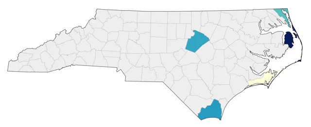 California Gull county map