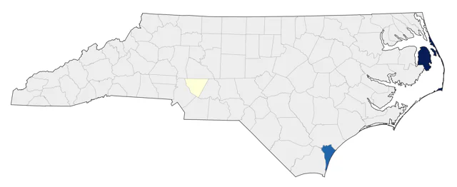 Chestnut-collared Longspur county map