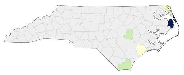Cinnamon Teal county map