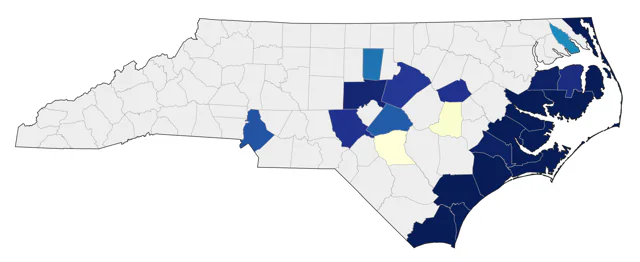 Clapper Rail county map