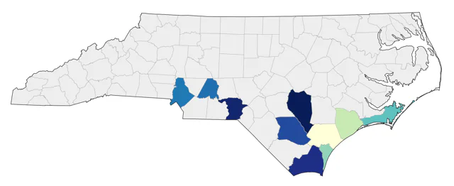 Common Ground Dove county map