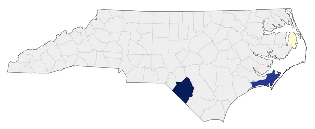 Crested Caracara county map