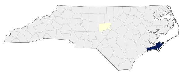 Gray Flycatcher county map