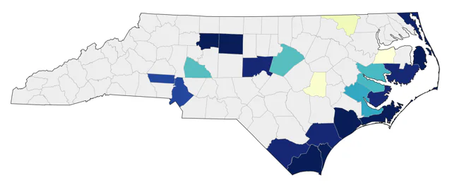 Great Cormorant county map