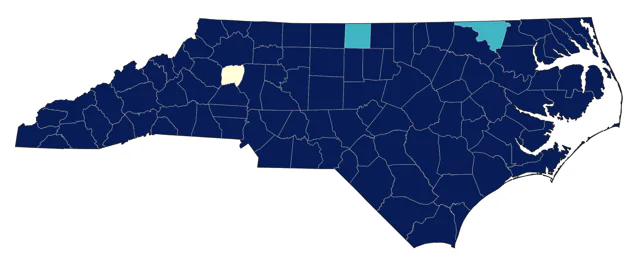 Green Heron county map