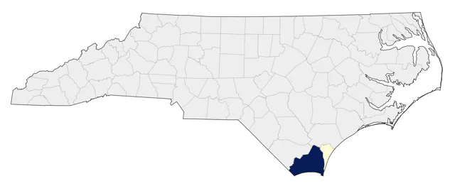 Green-tailed Towhee county map