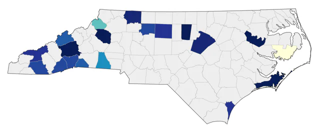 Indian Peafowl county map