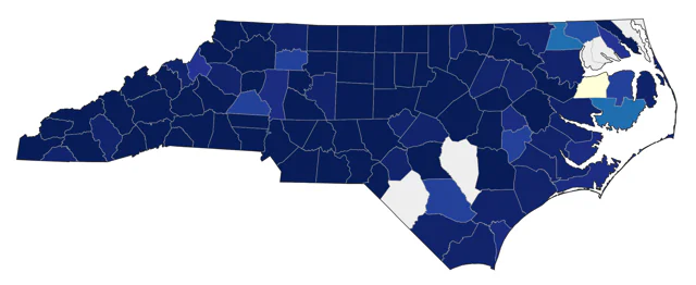 Kentucky Warbler county map