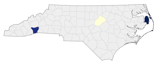 Lark Bunting county map