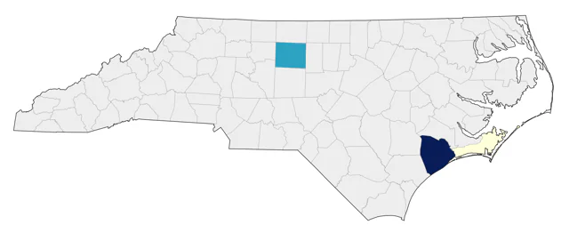 Lazuli Bunting county map
