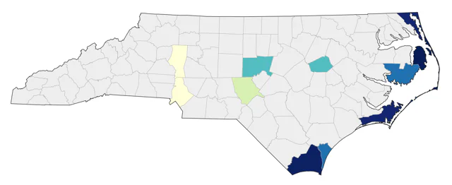 Leach's Storm-Petrel county map
