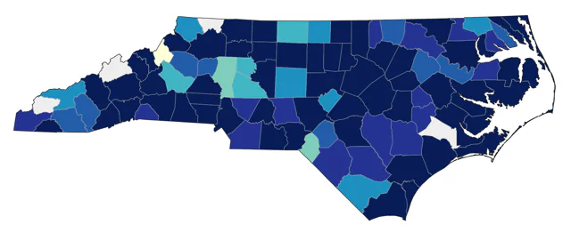 Least Sandpiper county map