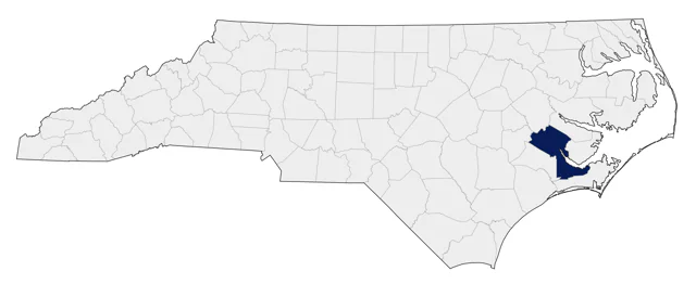 Masked Duck county map