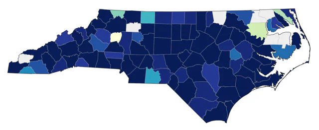 Muscovy Duck county map