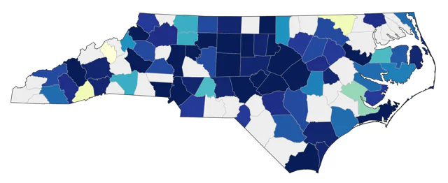 Mute Swan county map