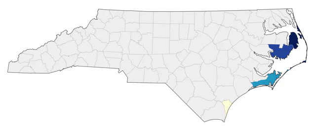 Northern Fulmar county map