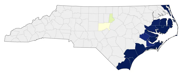 Northern Gannet county map