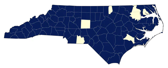 Northern House Wren county map