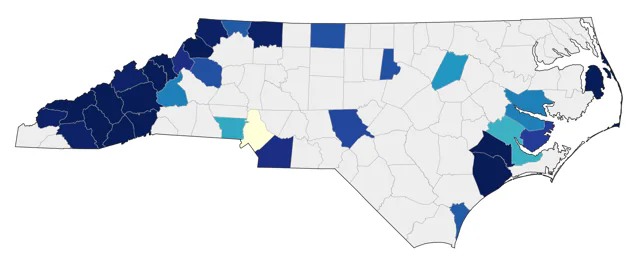 Northern Saw-whet Owl county map