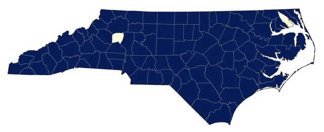 Ovenbird county map