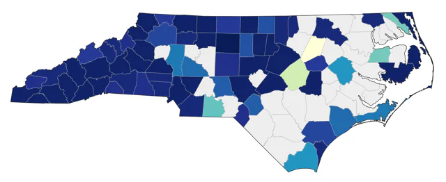 Philadelphia Vireo county map