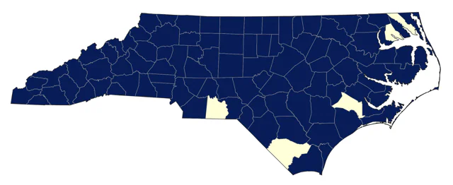Purple Finch county map
