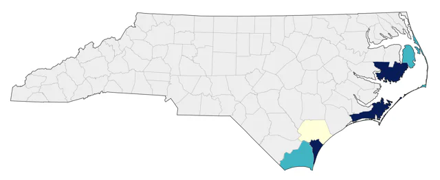 Purple Sandpiper county map