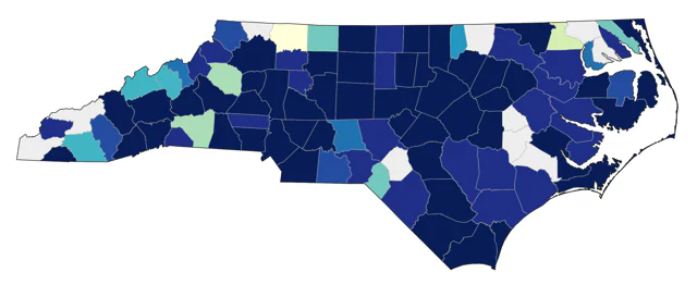 Redhead county map