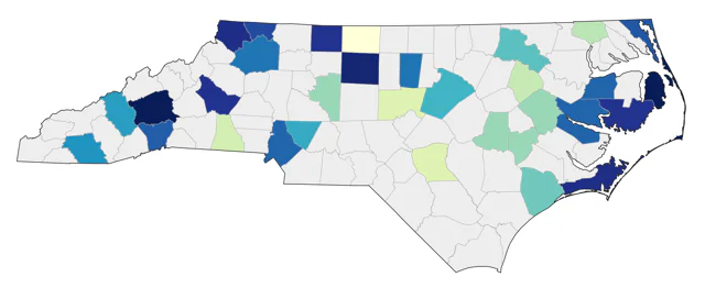 Rough-legged Hawk county map
