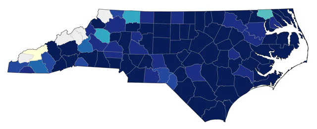 Ruddy Duck county map