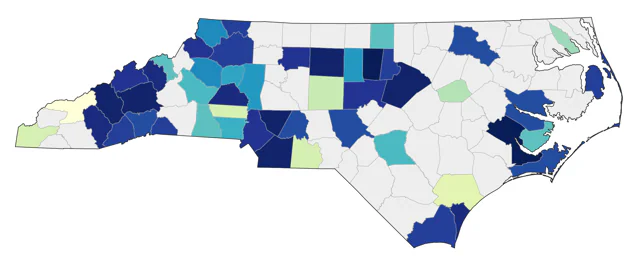 Rufous Hummingbird county map