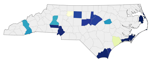 Sabine's Gull county map