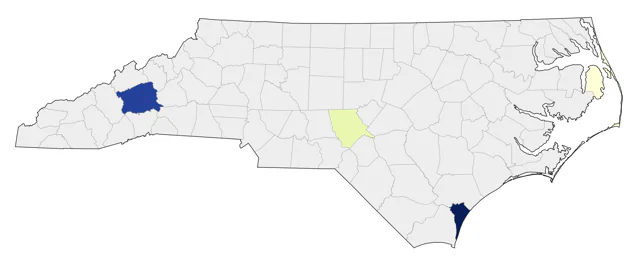 Sage Thrasher county map
