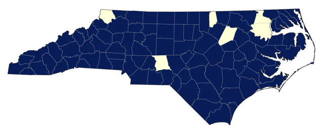 Savannah Sparrow county map