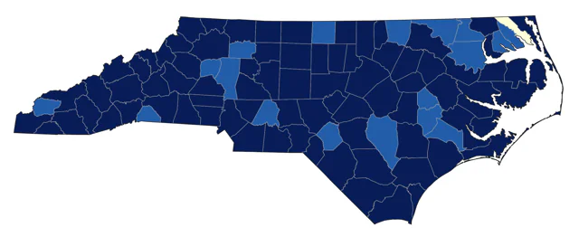 Sharp-shinned Hawk county map