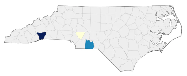 Smith's Longspur county map