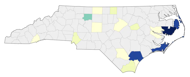 Snowy Owl county map