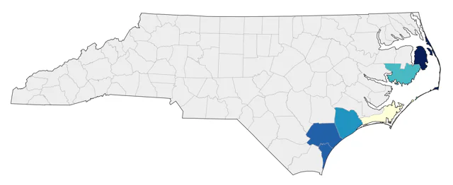 Snowy Plover county map