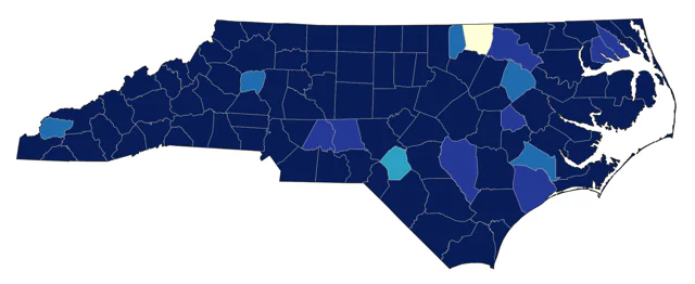 Solitary Sandpiper county map