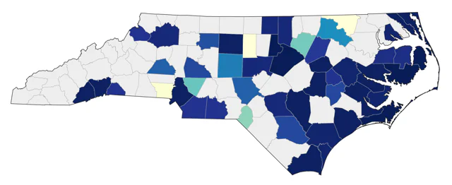 Stilt Sandpiper county map