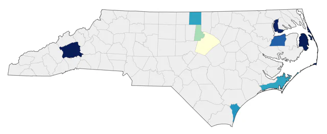 Swainson's Hawk county map