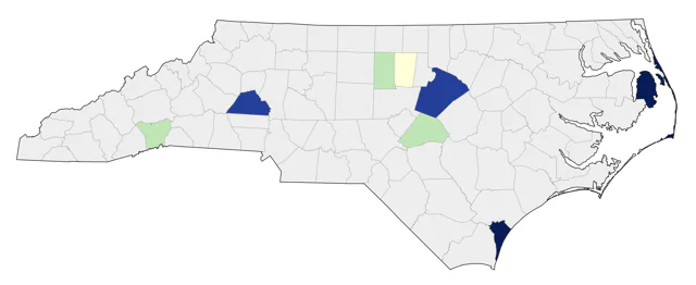 Varied Thrush county map