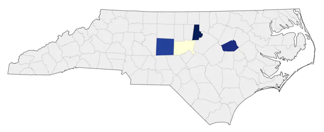 Western Flycatcher county map