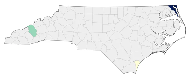White-tailed Kite county map