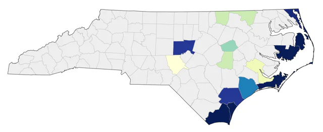 Wilson's Storm-Petrel county map